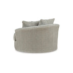 Signature Design by Ashley Calnita Brown/Gray Oversized Swivel Accent Chair - 56W x 55D x 36H