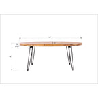 Reclaimed Wood Foldable Cocktail Table For Your Living Room