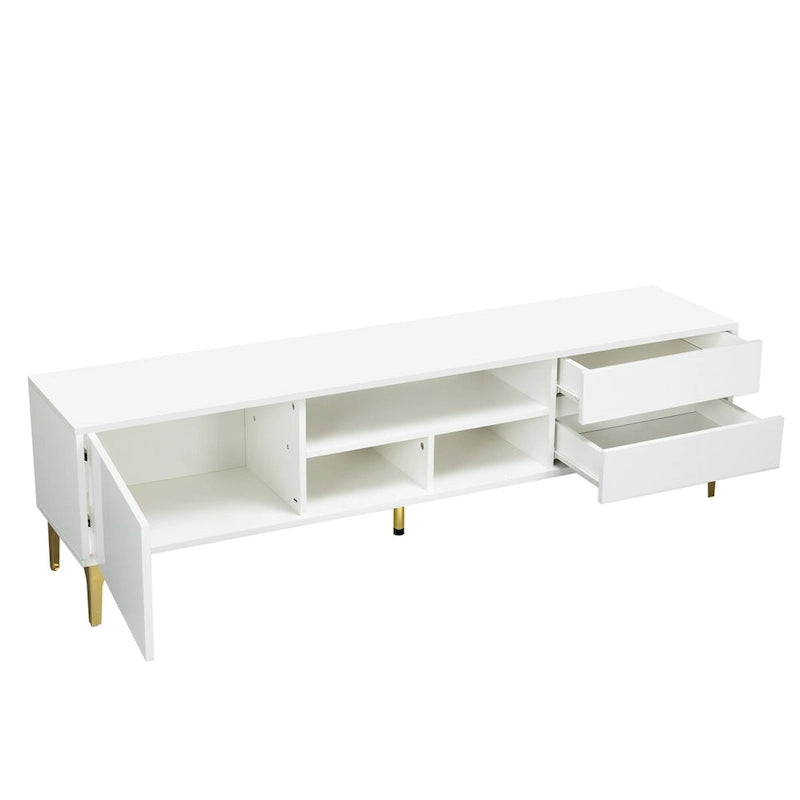 TV Cabinet,entertainment center with LED remote control lights