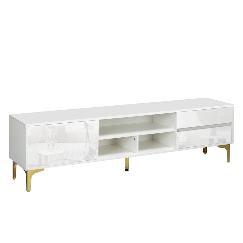 TV Cabinet,entertainment center with LED remote control lights