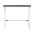 3PCS Rectangular Wood Bar Dining Set