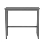 3PCS Rectangular Wood Bar Dining Set