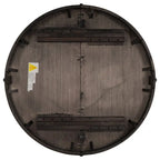 Round dining table, Farmhouse round retractable table, 16 leaf wood kitchen table