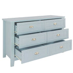 Drawer Dresser Bar Cabinet Side Cabinet,Buffet Sideboard, Solid Wood Frame,Plasticdoor Panel,Retro Shell Handle