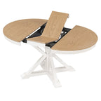 Retro Functional Extendable Dining Table with a 12 Leaf for Dining Room