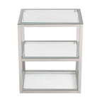 Pierre 16X20X10 Wall-Mounted Linen Cabinet In Chrome