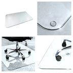 Glaciermat Heavy Duty Glass Chair Mat for Hard Floors & Carpets - 48 x 60