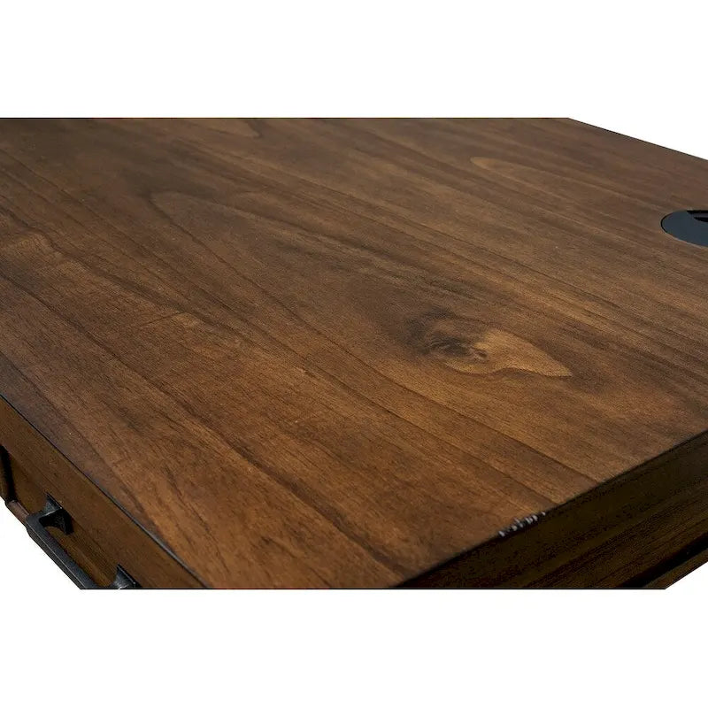 Addison Rustic Writing Desk, Writing Table, Office Desk, Brown
