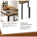 Small Dining Table Set for 2, Home Kitchen Furniture Perfect Choice, Compact and Durable, Easy Assembly