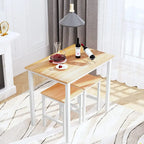 Small Dining Table Set for 2, Home Kitchen Furniture Perfect Choice, Compact and Durable, Easy Assembly