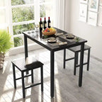 Small Dining Table Set for 2, Home Kitchen Furniture Perfect Choice, Compact and Durable, Easy Assembly