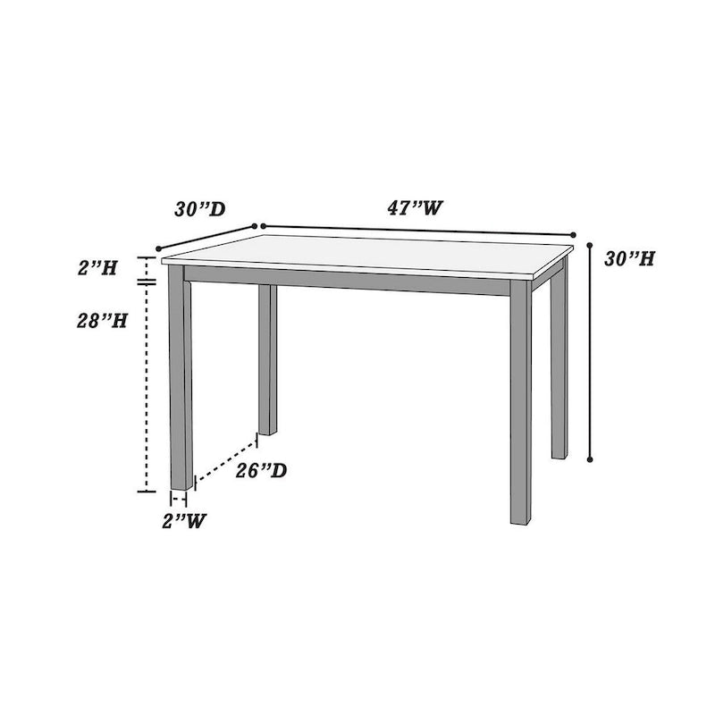 5-Piece Dining Table and Chair Set