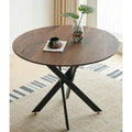 Mid-century Dining Table With Round Table Top Pedestal Dining Table