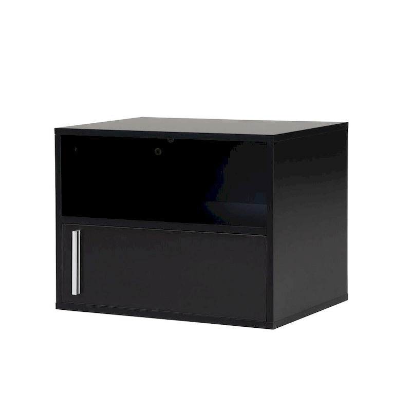 Set of 2 Wall-mounted Wooden Nightstand