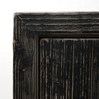 Two Doors Cabient Distressed Black 39x18x35H