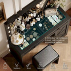 Farmhouse Makeup Vanity Table with Lights