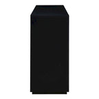 4-door Classic Sideboard with Open Storage and Adjustable Shelves