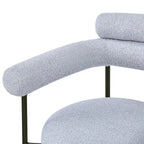 Upholstered Armchair Dining Chairs With Metal Legs for Home, Kitchen, Living Room(Set of 2)